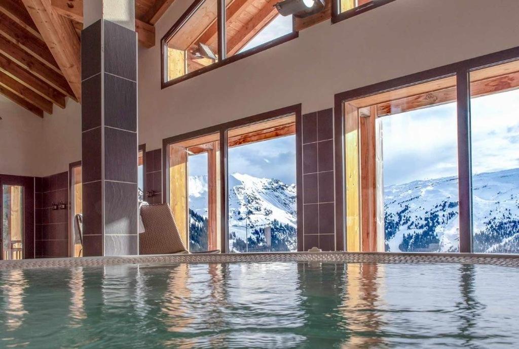 Vue Panoramique Sur Les Montagnes Plein Sud - T2 Skis Aux Pieds, Piscine & Spa Flaine Luaran gambar