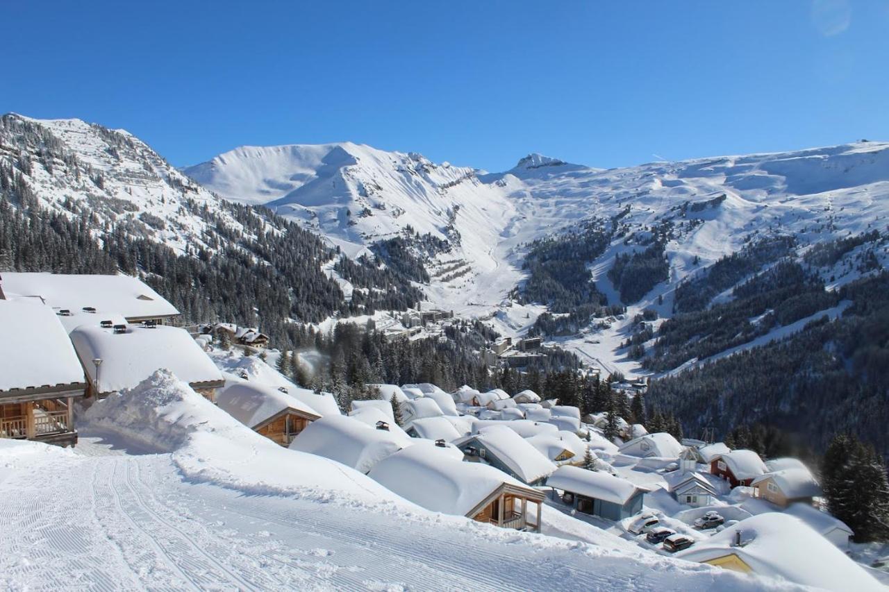 Vue Panoramique Sur Les Montagnes Plein Sud - T2 Skis Aux Pieds, Piscine & Spa Flaine Luaran gambar