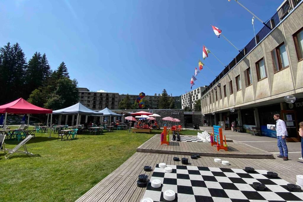 Vue Panoramique Sur Les Montagnes Plein Sud - T2 Skis Aux Pieds, Piscine & Spa Flaine Luaran gambar