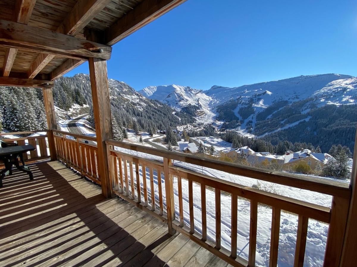 Vue Panoramique Sur Les Montagnes Plein Sud - T2 Skis Aux Pieds, Piscine & Spa Flaine Luaran gambar