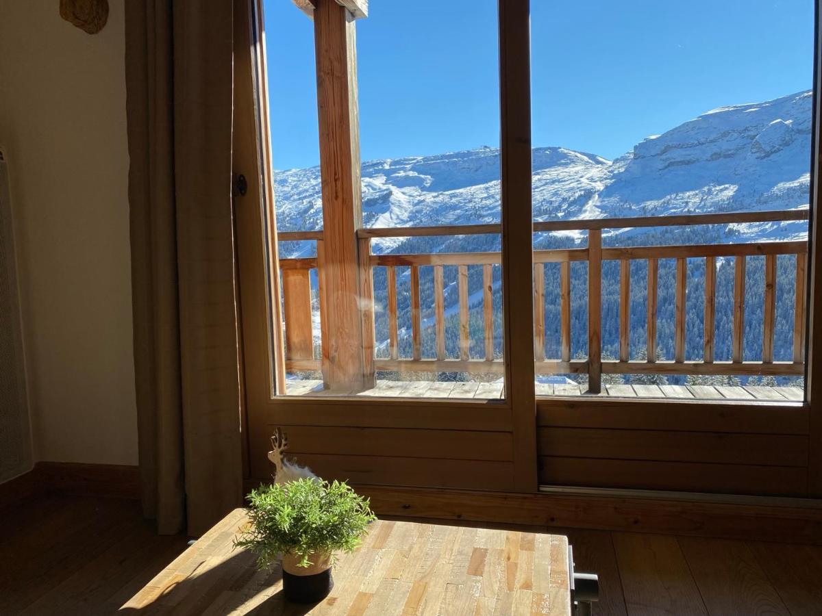Vue Panoramique Sur Les Montagnes Plein Sud - T2 Skis Aux Pieds, Piscine & Spa Flaine Luaran gambar